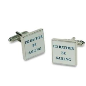 【送料無料】メンズアクセサリ— セーリングカフリンクスid rather be sailing cufflinks