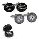 yzYANZT?@P[Xtrust me im a scientist amp; atom cufflink set in leather case science student