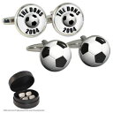 【送料無料】メンズアクセサリ— ケースサッカーセットthe dons since 2004 amp; football cufflink set i...