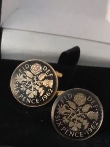 【送料無料】メンズアクセサリ—　コインカフスボタン