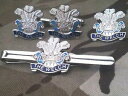 【送料無料】メンズアクセサリ— ウェルチカフスボタンバッジネクタイクリップセットthe welch regiment cufflinks, badg...