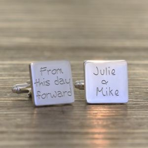 【送料無料】メンズアクセサリ—　カフスリンクfrom this day forward wedding cufflinks