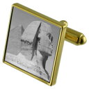 【送料無料】メンズアクセサリ— スフィンクスカフスボタンクリスタルタイクリップセットsphinx goldtone cufflinks crysta...