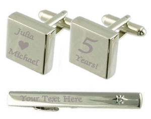 ̵ۥ󥺥ꡡեܥ󥿥åץܥåheart years engraved cufflinks tie clip box set
