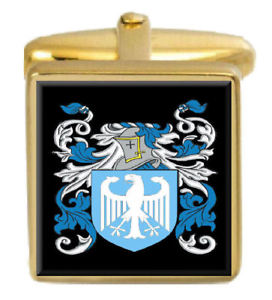 【送料無料】メンズアクセサリ— スコットランドメルローズカフスボタンボックスコートmelrose scotland family crest surname coat of arms gold cufflinks engraved box