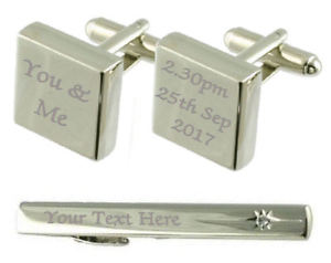 ̵ۥ󥺥ꡡեܥ󥿥åץܥåyou amp; me engraved cufflinks tie clip box set