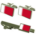 【送料無料】メンズアクセサリ— カタールカフスボタンタイクリップマッチングボックスセットqatar flag cufflinks tie clip ...