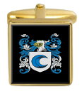 【送料無料】メンズアクセサリ— byramゴールドカフスリンクbyram england family crest surname coat of ...