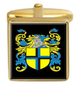 【送料無料】メンズアクセサリ— カフスリンクpate england family crest surname coat of arms gold ...