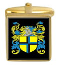yzYANZT?@JtXNpate england family crest surname coat of arms gold cufflinks engraved box