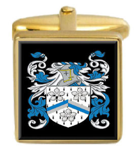【送料無料】メンズアクセサリ— ダンハムゴールドカフスリンクdunham england family crest surname coat of ...