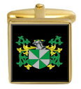 【送料無料】メンズアクセサリ—　lampetカフスリンクlampet england family crest surname coat of arms gold cufflinks engraved box