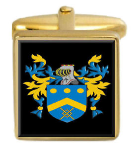 ̵ۥ󥺥—ꥹեܥܥåarkley england family crest surname coat of arms gold cufflinks engraved box