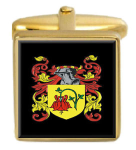 【送料無料】メンズアクセサリ— カフスリンクvain england family crest surname coat of arms gold ...