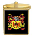 【送料無料】メンズアクセサリ- イギリスカフスボタンボックスコートchelley england family crest surname coat of arms gold cufflinks engraved box