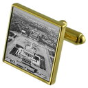 【送料無料】メンズアクセサリ—　カフスボタンクリスタルタイクリップセットchina tiananmen square goldtone cufflinks crystal tie clip gift set