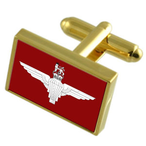 【送料無料】メンズアクセサリ—　パラシュートイングランドゴールドフラッグカフスボタンボックスparac..