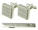【送料無料】メンズアクセサリ— カフスボタンタイクリップボックスセットfather of groom engraved cufflinks tie ...
