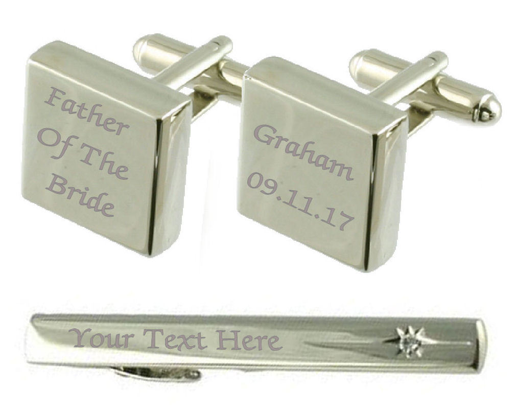 ̵ۥ󥺥—եܥ󥿥åץܥååfather of bride engraved cufflinks tie clip box set