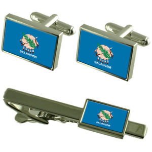 ̵ۥ󥺥ꡡۥޥեܥ󥿥åץޥå󥰥ܥååoklahoma flag cufflinks tie clip matching box gift set