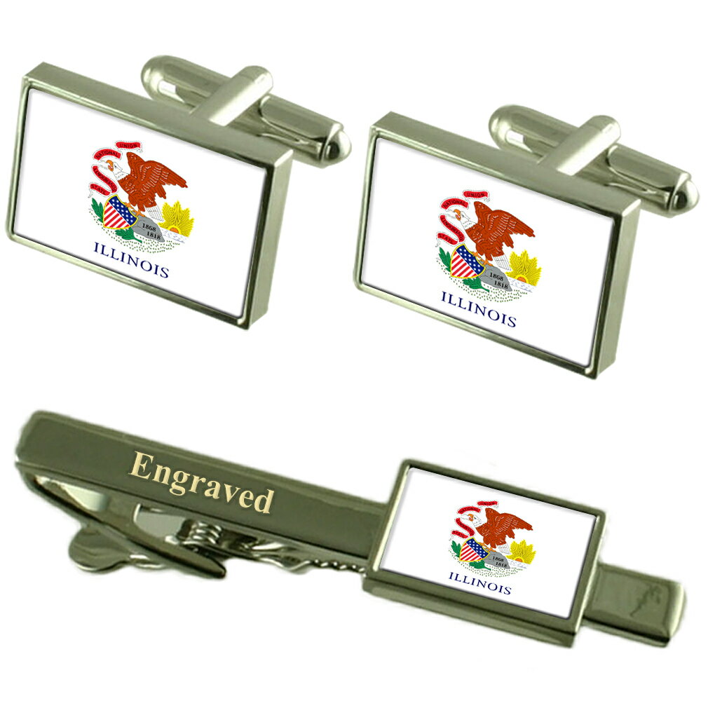 illinois flag cufflinks engraved tie clip matching box setイリノイカフスボタンタイクリップマッチングボックス※注意※NYからの配送になりますので2週間前後お時間をいただきます。人気の商品は在庫が無い場合がございます。ご了承くださいませ。サイズの種類の商品は購入時の備考欄にご希望のサイズをご記載ください。　携帯メールでの登録ですと楽天からのメールが届かない場合がございます。