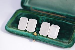 【送料無料】メンズアクセサリ—　ビンテージスターリングシルバーアールデコエンジンオンデザインカフ..