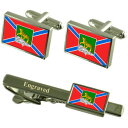 【送料無料】メンズアクセサリ— ウラジオストクロシアカフスボタンタイクリップセットvladivostok city russia flag cuff...