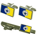 【送料無料】メンズアクセサリ— トレントンアメリカカフスボタンタイクリップセットtrenton city usa flag cufflinks en...