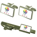 【送料無料】メンズアクセサリ— カフスボタンタイクリップセットtaipei city city taiwan flag cufflinks engr...