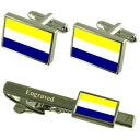 【送料無料】メンズアクセサリ— エクアドルカフスボタンタイクリップセットdaule city ecuador flag cufflinks engr...