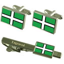 【送料無料】メンズアクセサリ— デヴォンカフスボタンタイクリップセットdevon county england flag cufflinks eng...