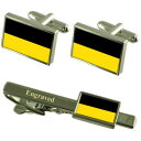 【送料無料】メンズアクセサリ— オステンドベルギーフラグカフスリンクネクタイピンセットostend city belgium flag cuffli...
