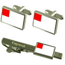 【送料無料】メンズアクセサリ— ビルバオスペインカフスボタンタイクリップセットbilbao city spain flag cufflinks en...