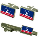 【送料無料】メンズアクセサリ— リッチモンドアメリカカフスボタンタイクリップセットrichmond city usa flag cufflinks ...