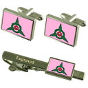 【送料無料】メンズアクセサリ— カフスボタンタイクリップセットhsinchu city taiwan flag cufflinks engraved...