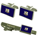 【送料無料】メンズアクセサリ— ベレンブラジルカフスボタンタイクリップセットbelem city brazil flag cufflinks eng...