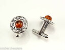 【送料無料】メンズアクセサリ- コニャックバルトスターリングシルバーカフリンクスclassic cognac baltic amber amp; sterling silver cufflinks