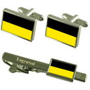【送料無料】メンズアクセサリ— ミュンヘンドイツカフスボタンタイクリップセットmunich germany flag cufflinks engra...