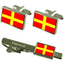 【送料無料】メンズアクセサリ— メッシーナイタリアカフスボタンタイクリップセットmessina city italy flag cufflinks ...