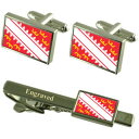 【送料無料】メンズアクセサリ— アルザスフランスカフスボタンタイクリップセットalsace province france flag cufflin...