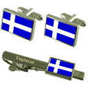 【送料無料】メンズアクセサリ— カレーフランスフラグカフスリンクネクタイピンセットcalais city france flag cufflinks...