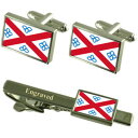【送料無料】メンズアクセサリ— ペンリスフラグカフスリンクネクタイピンセットpenrith city england flag cufflinks ...