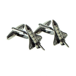 【送料無料】メンズアクセサリ—　スペースシャトルピューターメンズカフスボタンカフリンクスenglish made space shuttle pewter mens cufflinks cuff links gift