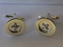 【送料無料】メンズアクセサリ- スターリングシルバーボタンスイベルカフスボタンsterling silver button swivel cufflinks uk made