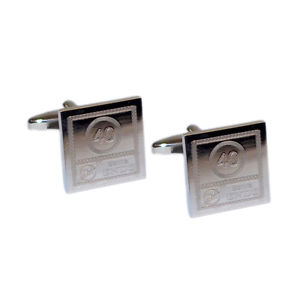 【送料無料】メンズアクセサリ—　ゾーンメンズカフリンクス40th birthday caution 30 zone ends engraved mens gift for him cufflinks