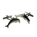 【送料無料】メンズアクセサリ- ドルフィンピューターメンズカフスボタンカフリンクスenglish made dolphin pewter mens cufflinks cuff links gift