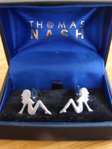 【送料無料】メンズアクセサリ— トーマスボックスナッシュカフリンクスnaked ladies thomas nash cuff links in b...