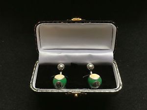 【送料無料】メンズアクセサリ— ビンテージスウェデンシルバーエナメルプールボールカフスボタンunusual vintage swedish silver amp; enamel pool ball cufflinks 1970s 【送料無料】メンズアクセサリ— ビンテージスウェデンシルバーエナメルプールボールカフスボタンunusual vintage swedish silver amp; enamel pool ball cufflinks 1970s
