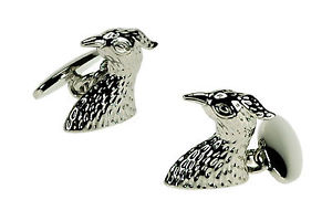 【送料無料】メンズアクセサリ—　スターリングシルバーファルコンカフスボタンカフリンクスsterling silver falcon cufflinks cuff links