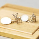 【送料無料】メンズアクセサリ- カフリンクススターリングシルバーstag cufflinks sterling silver